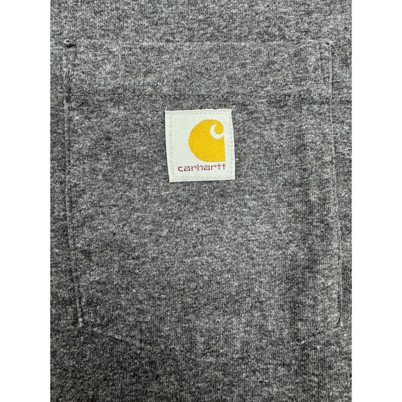 Carhartt Mens Gray Relaxed Fit Short Sleeve Crew Neck Pullover T-Shirt Size L - Picture 3 of 5